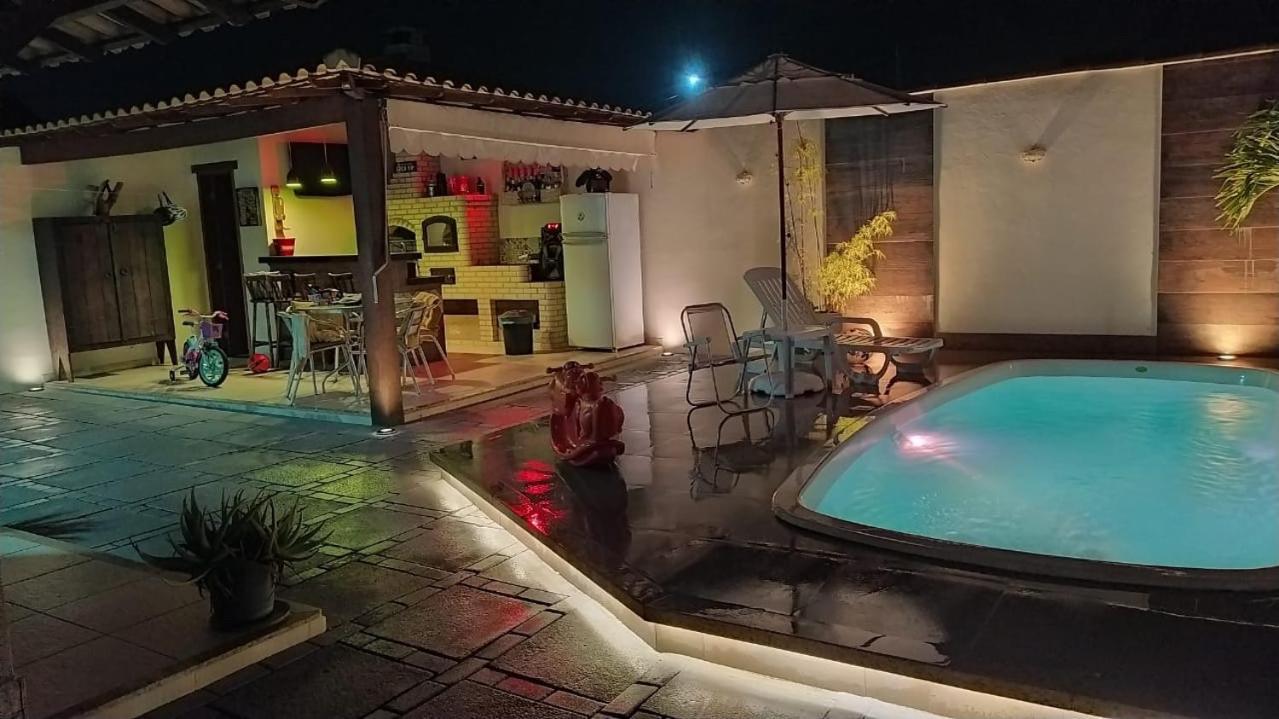 Casa Com Piscina, Churrasqueira E Ar Condicionado Em 度假居